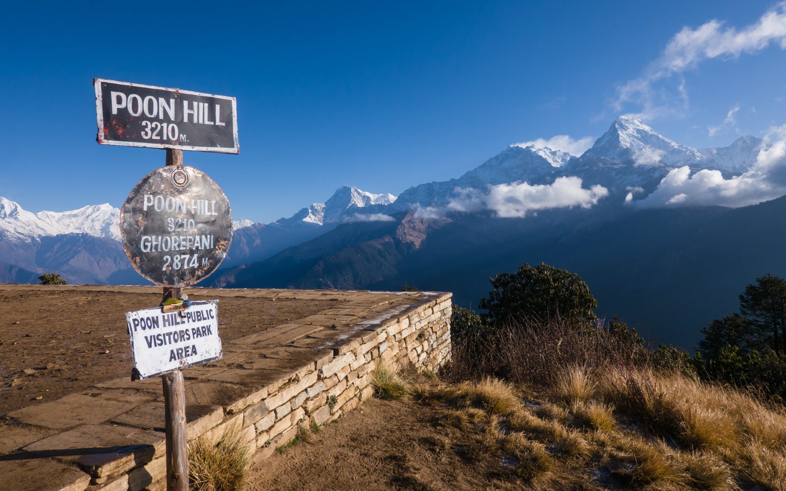 The view from Poon Hill. Annapurna I (8,091m) and Annapurna South