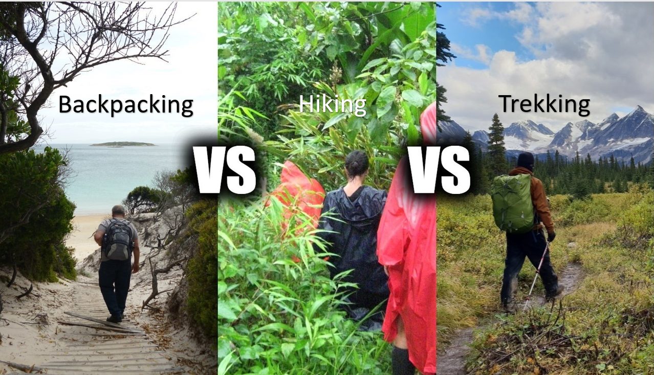Hiking Vs. Trekking Vs. Backpacking What's The Difference?